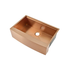 Swiss Madison Tourner 33" x 22" Stainless Steel, Single Basin, Farmhouse Kitchen Workstation Sink with Apron - SM-KS28 - The Home Selection