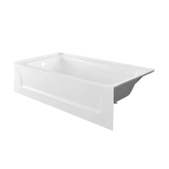 Swiss Madison Virage 60" x 30" Left or Right Hand Drain Alcove Bathtub with Apron - SM-AB58 - The Home Selection