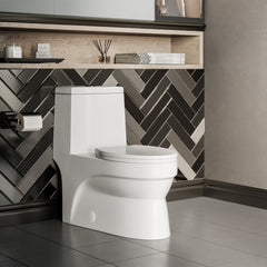 Swiss Madison Virage One-Piece Elongated Toilet Vortex™ Dual-Flush 1.1/1.6 gpf - SM-1T118 - The Home Selection