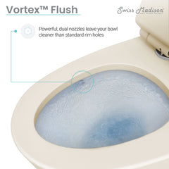 Swiss Madison Virage One-Piece Elongated Toilet Vortex™ Side Flush 1.28 gpf - SM-1T123 - The Home Selection