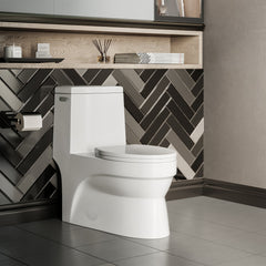 Swiss Madison Virage One-Piece Elongated Toilet Vortex™ Side Flush 1.28 gpf - SM-1T123 - The Home Selection
