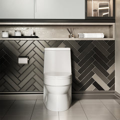 Swiss Madison Virage One-Piece Elongated Toilet Vortex™ Side Flush 1.28 gpf - SM-1T123 - The Home Selection
