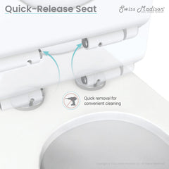 Swiss Madison ﻿﻿﻿Virage One Piece Elongated ﻿Toilet with Touchless Retrofit Dual Flush 1.1/1.6 gpf - SM-1TK118 - The Home Selection