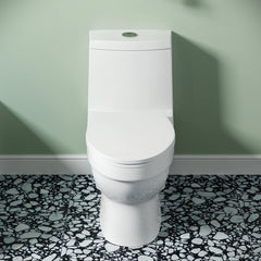 Swiss Madison ﻿﻿﻿Virage One Piece Elongated ﻿Toilet with Touchless Retrofit Dual Flush 1.1/1.6 gpf - SM-1TK118 - The Home Selection