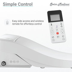 Swiss Madison Virage One-Piece Toilet with Vivante Smart Seat Bidet 1.1/1.6 gpf - SM-ST018 - The Home Selection