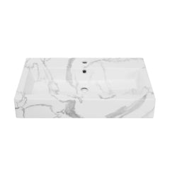 Swiss Madison Voltaire 32" Wide Rectangle Vessel Sink in White Marble - SM-VSM292W1 - The Home Selection