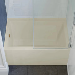 Swiss Madison Voltaire 48" X 32" Left-Hand Drain Alcove Bathtub with Apron in Bisque - SM-AB552BQ - The Home Selection