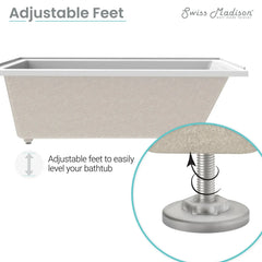 Swiss Madison Voltaire 48" X 32" Right-Hand Drain Alcove Bathtub - SM-DB562 - The Home Selection