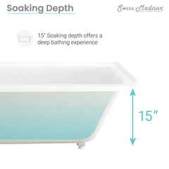 Swiss Madison Voltaire 48" X 32" Right-Hand Drain Alcove Bathtub - SM-DB562 - The Home Selection