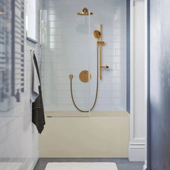 Swiss Madison Voltaire 48" X 32" Right-Hand Drain Alcove Bathtub with Apron in Bisque - SM-AB551BQ - The Home Selection