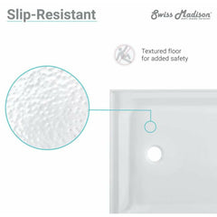 Swiss Madison Voltaire 48" x 36" Center Drain, Shower Base - SM-SB510 - The Home Selection