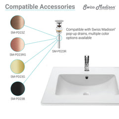 Swiss Madison Voltaire 49" Vanity Top Bathroom Sink - SM-VT330 - The Home Selection