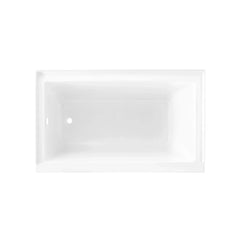 Swiss Madison Voltaire 54 in x 30 in Acrylic Glossy White, Alcove, Integral Left-Hand Drain, Bathtub - SM-AB562 - The Home Selection