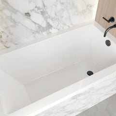 Swiss Madison Voltaire 54 in x 30 in Acrylic Glossy White, Alcove, Integral Right-Hand Drain, Bathtub - SM-AB563 - The Home Selection
