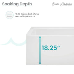 Swiss Madison Voltaire 54" X 30" Left-Hand Drain Alcove Bathtub with Apron - SM-AB557 - The Home Selection