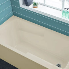 Swiss Madison Voltaire 54" X 30" Right-Hand Drain Alcove Bathtub with Apron in Bisque - SM-AB550BQ - The Home Selection