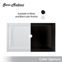 Swiss Madison Voltaire 60" X 30" Center Drain, Shower Base - SM-SB5 - The Home Selection
