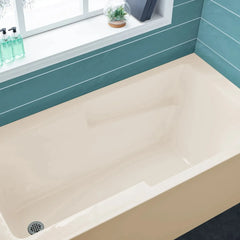 Swiss Madison Voltaire 60" X 30" Left-Hand Drain Alcove Bathtub with Apron in Bisque - SM-AB541BQ - The Home Selection
