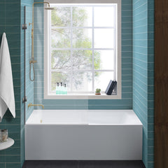 Swiss Madison Voltaire 60" X 30" Left-Hand Drain Alcove Bathtub with Apron - SM-AB541 - The Home Selection