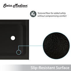 Swiss Madison Voltaire 60 x 30 Single-Threshold, Center Drain, Shower Base - SM-SB5 - The Home Selection