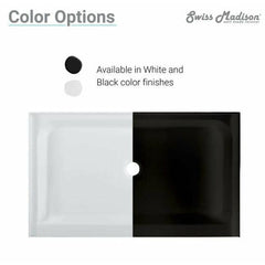 Swiss Madison Voltaire 60" x 32" Center Drain, Shower Base - SM-SB5 - The Home Selection