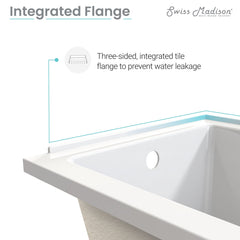 Swiss Madison Voltaire 60" X 32" Left-Hand Drain Alcove Bathtub - SM-DB563 - The Home Selection