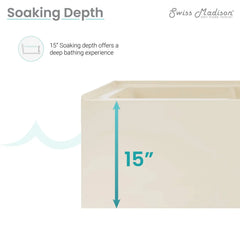 Swiss Madison Voltaire 60" X 32" Left-Hand Drain Alcove Bathtub with Apron in Bisque - SM-AB543BQ - The Home Selection
