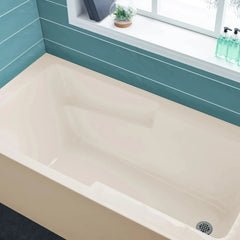 Swiss Madison Voltaire 60" X 32" Right-Hand Drain Alcove Bathtub with Apron in Bisque - SM-AB542BQ - The Home Selection