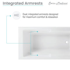 Swiss Madison Voltaire 60" X 32" Right-Hand Drain Alcove Bathtub with Apron - SM-AB542 - The Home Selection