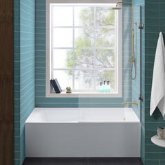 Swiss Madison Voltaire 60" X 32" Right-Hand Drain Alcove Bathtub with Apron - SM-AB542 - The Home Selection