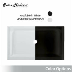 Swiss Madison Voltaire 60" X 32" Right-Hand Drain, Shower Base - SM-SB5 - The Home Selection
