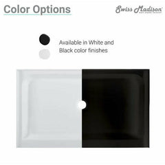 Swiss Madison Voltaire 60" x 32" Right-Hand Drain, Shower Base - SM-SB514 - The Home Selection