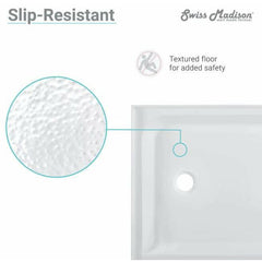 Swiss Madison Voltaire 60" x 32" Right-Hand Drain, Shower Base - SM-SB514 - The Home Selection