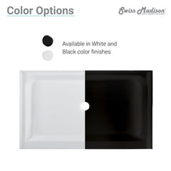Swiss Madison Voltaire 60 x 36 Single-Threshold, Shower Base - SM-SB5 - The Home Selection