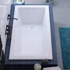 Swiss Madison Voltaire 66 "x 36" Reversible Drain Drop-In Bathtub - SM-DB568 - The Home Selection