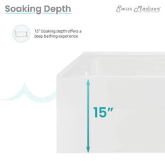 Swiss Madison Voltaire 72" x 36" Left-Hand Drain Alcove Bathtub with Apron - SM-AB556 - The Home Selection