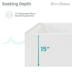 Swiss Madison Voltaire 72" x 36" Right-Hand Drain Alcove Bathtub with Apron - SM-AB555 - The Home Selection