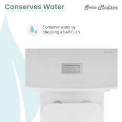 Swiss Madison Voltaire One-Piece Elongated Toilet Dual-Flush 1.1/1.6 gpf - SM-1T113 - The Home Selection