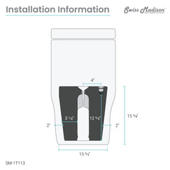 Swiss Madison Voltaire One-Piece Elongated Toilet Dual-Flush 1.1/1.6 gpf - SM-1T113 - The Home Selection