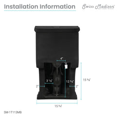 Swiss Madison Voltaire One-Piece Elongated Toilet Dual-Flush 1.1/1.6 gpf - SM-1T113 - The Home Selection