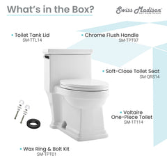 Swiss Madison Voltaire One-Piece Elongated Toilet Side Flush 1.28 gpf - SM-1T114 - The Home Selection