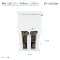 Swiss Madison Voltaire One-Piece Elongated Toilet Side Flush 1.28 gpf - SM-1T114 - The Home Selection
