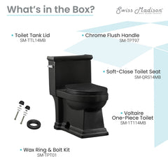 Swiss Madison Voltaire One-Piece Elongated Toilet Side Flush 1.28 gpf - SM-1T114 - The Home Selection