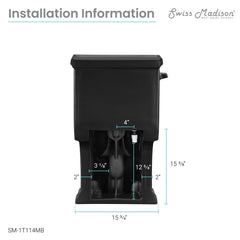 Swiss Madison Voltaire One-Piece Elongated Toilet Side Flush 1.28 gpf - SM-1T114 - The Home Selection