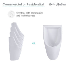 Swiss Madison Voltaire Waterless Urinal - SM-UT802 - The Home Selection