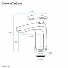 Swiss Madison Well Made Forever SM-SK711-10C - Claire 24 Ceramic Console Sink Bundle - SM-SK711-10C - The Home Selection