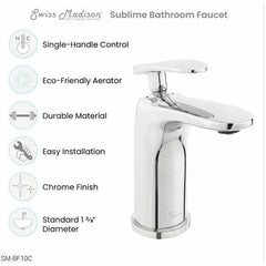 Swiss Madison Well Made Forever SM-SK711-10C - Claire 24 Ceramic Console Sink Bundle - SM-SK711-10C - The Home Selection