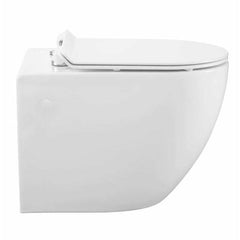 Swiss Madison Well Made Forever SM-WK449-01W - St. Tropez Wall Hung Toilet Bundle, Glossy White - SM-WK449-01W - The Home Selection