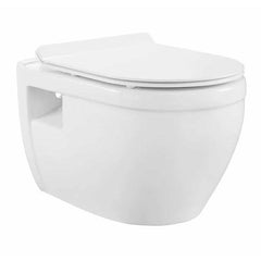 Swiss Madison Well Made Forever SM-WK450-01C - Ivy Wall Hung Elongated Toilet Bundle, Glossy White - SM-WK450-01C - The Home Selection