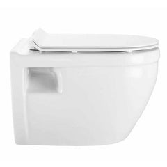 Swiss Madison Well Made Forever SM-WK450-01C - Ivy Wall Hung Elongated Toilet Bundle, Glossy White - SM-WK450-01C - The Home Selection
